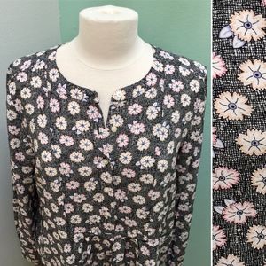 NWT LOFT Vintage Style Floral Pattern Popover